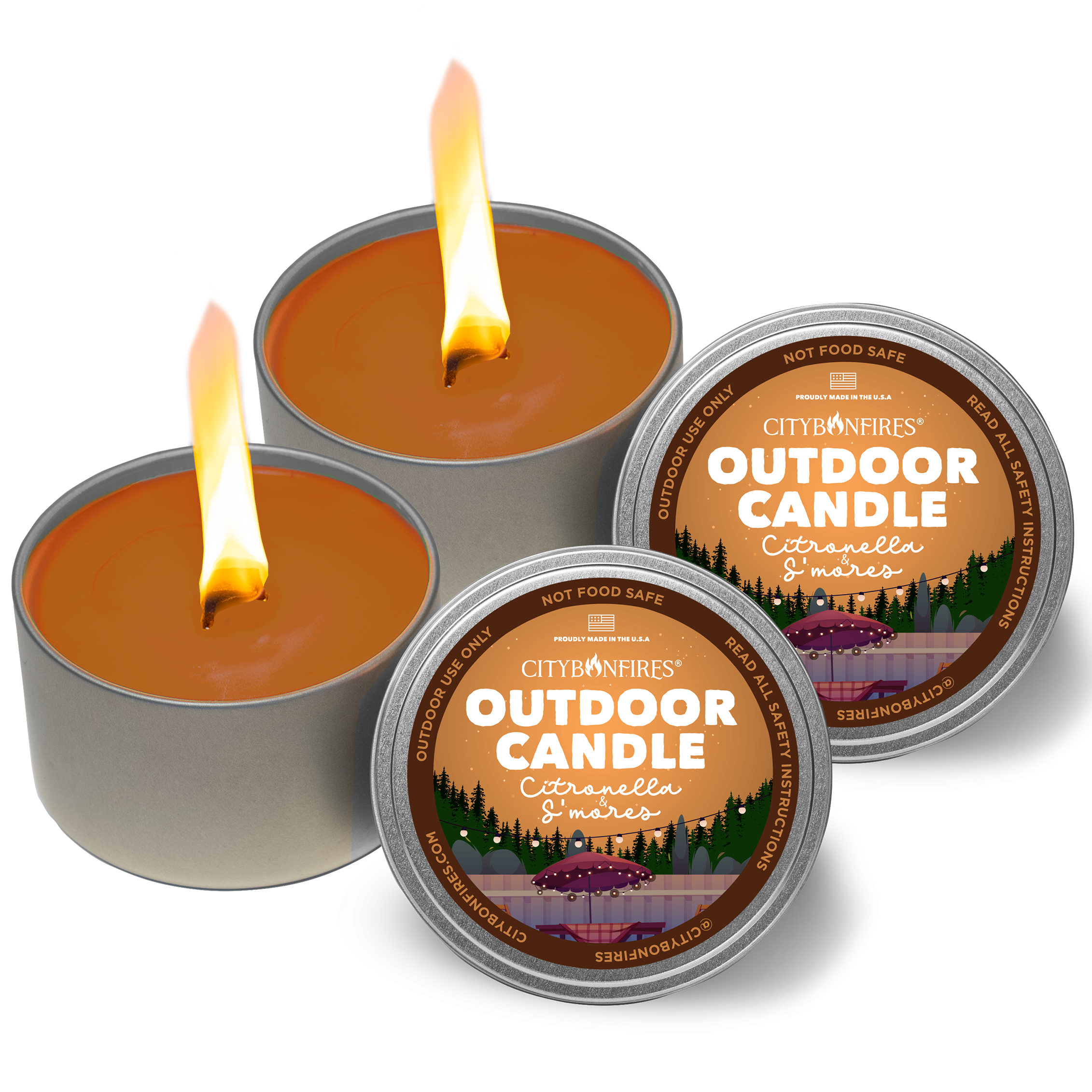 The Outdoor Citronella Candle - S'mores Scent