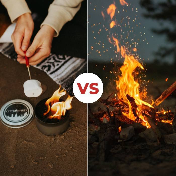 Portable Fire Pits VS Wood Campfires