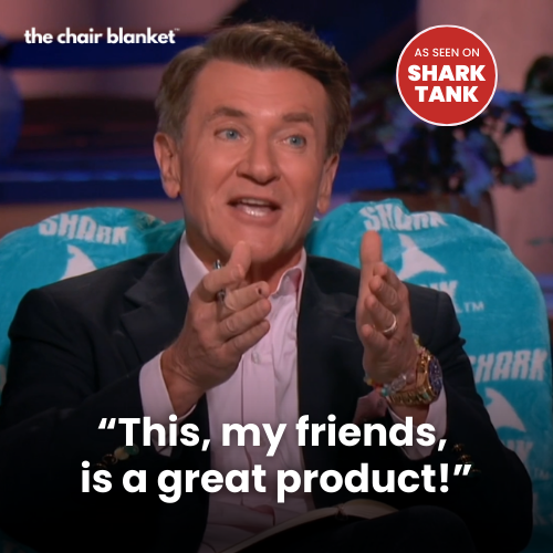 ROBERT Herjavec said "This my friends is a great product!" about The Chair Blanket on Shark Tank! 