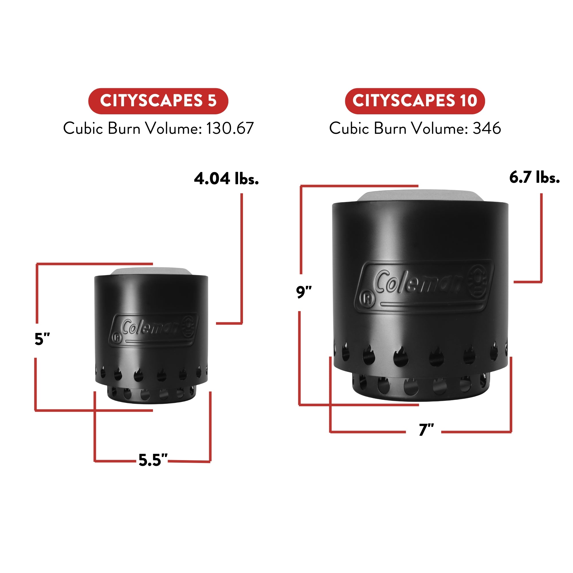 Coleman® Cityscapes™ 10 Smokeless Tabletop Fire Pit - SHIPS 10/25/2024