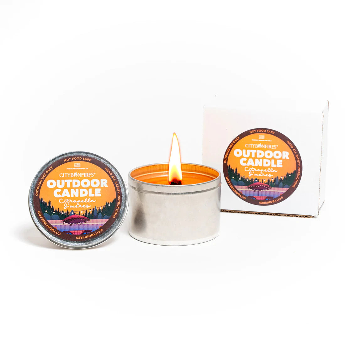 The Outdoor Citronella Candle - S'mores Scent