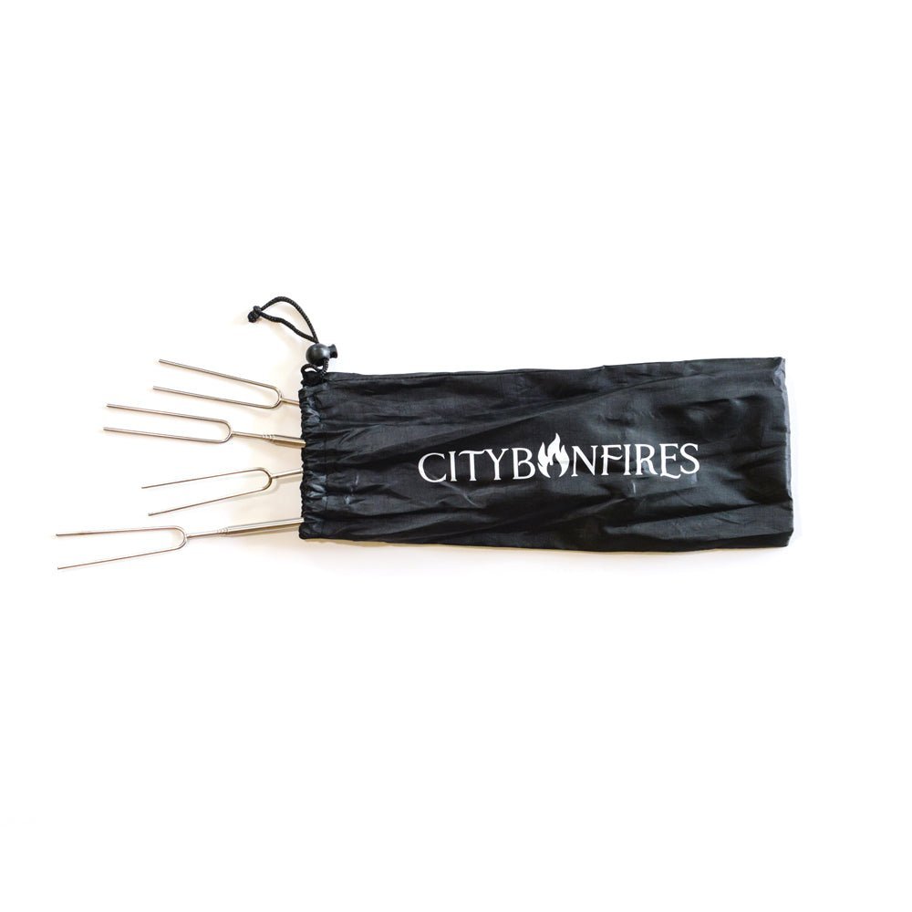 Personalized Custom S’mores Sticks and Bag – 4 Pack - City Bonfires